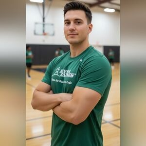 Nike Mens Team Issued‎ Cleveland State University Basketball T-Shirt Green Sz L